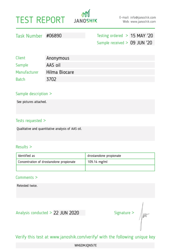 drostanolone_propionate_lab_test